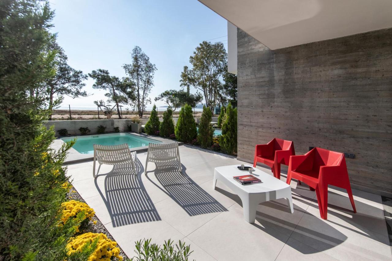 Ikies 3 Modern Eco-Friendly Private Seaview Signature Villas With A Pool Volos Exterior photo